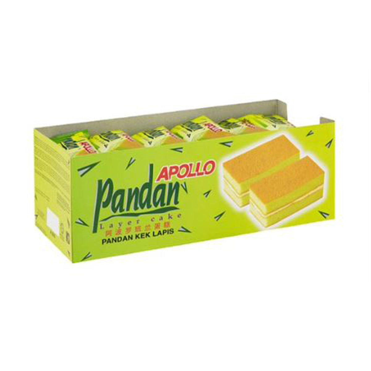 Apollo Pandan Layer Cake 18g x 24