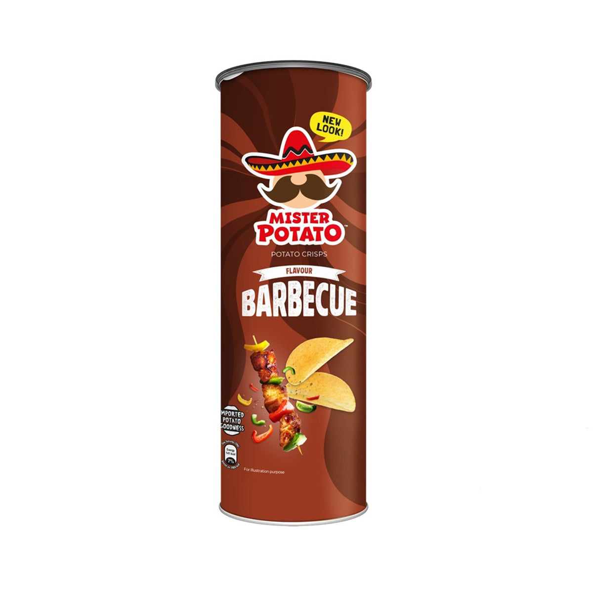 Mister Potato Barbeque Flavour Potato Crisps 125g