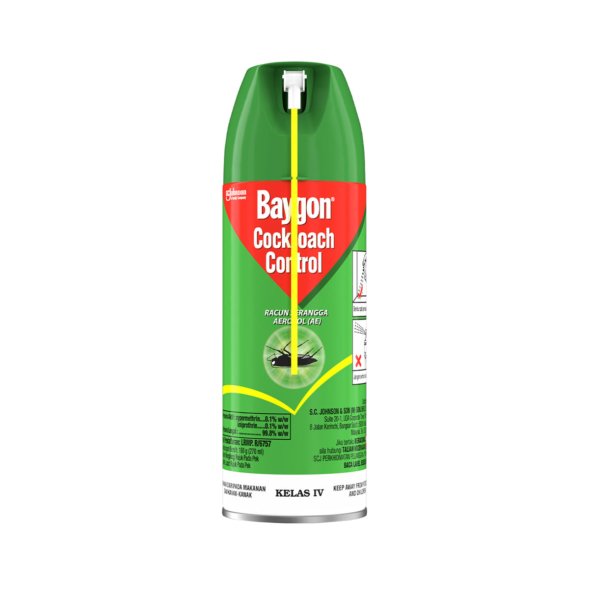 Baygon Cockroach Control Aerosol Spray 270ml