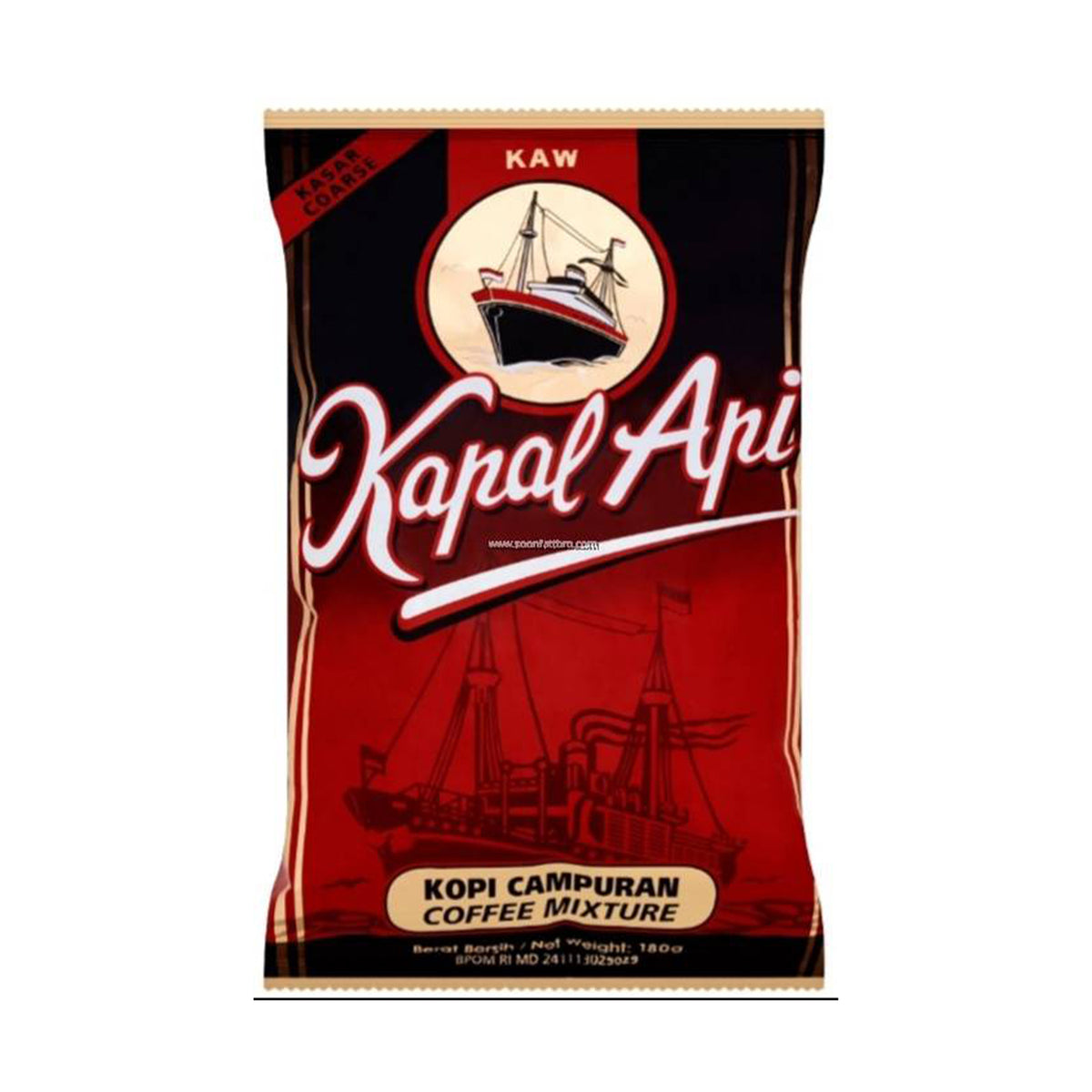Kapal Api Serbuk Kopi Kasar 180g