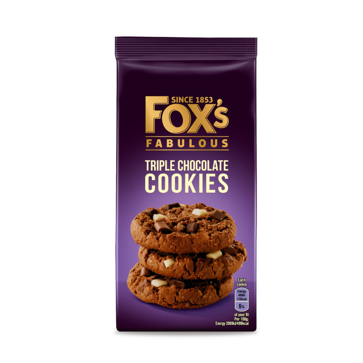 Fox's Triple Chocolate Cookies 180g