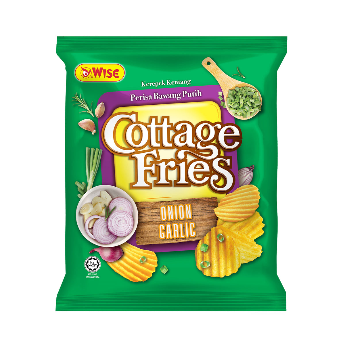 Wise Cottage Fries Onion and Garlic Potato Chips 60g