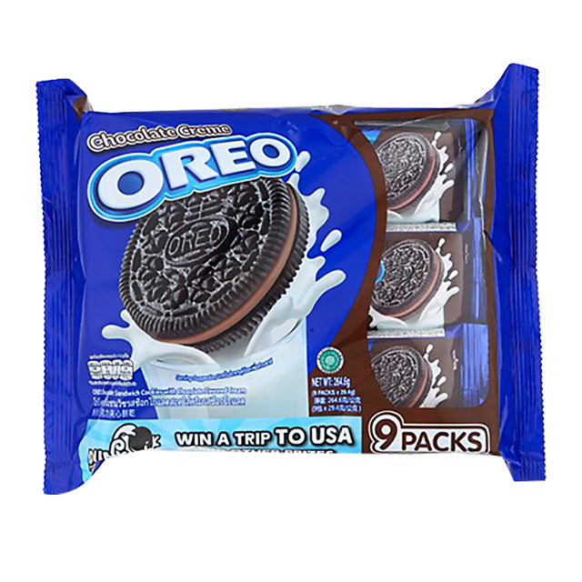 Oreo Chocolate Cream Sandwich Biscuits Multipack 26.25g x 9