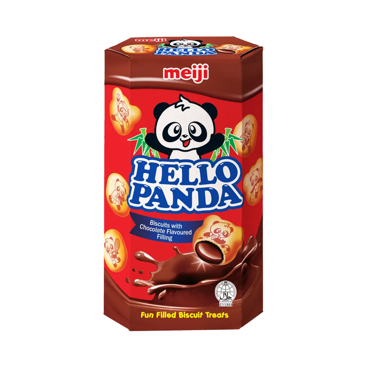Meiji Hello Panda Choco Biscuits with Chocolate Flavoured Filling 234g
