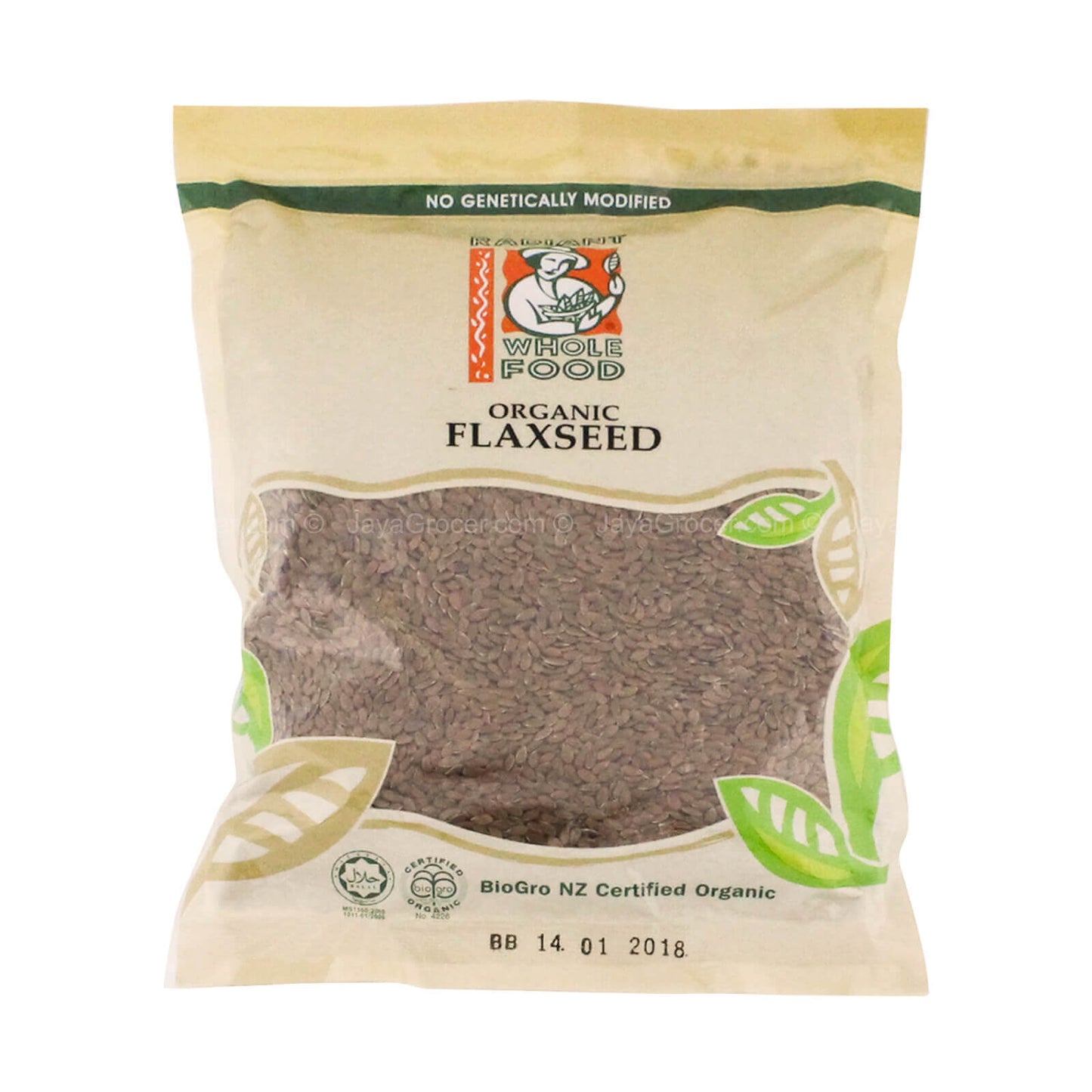 Radiant Whole Food Organic Flaxseed 500g
