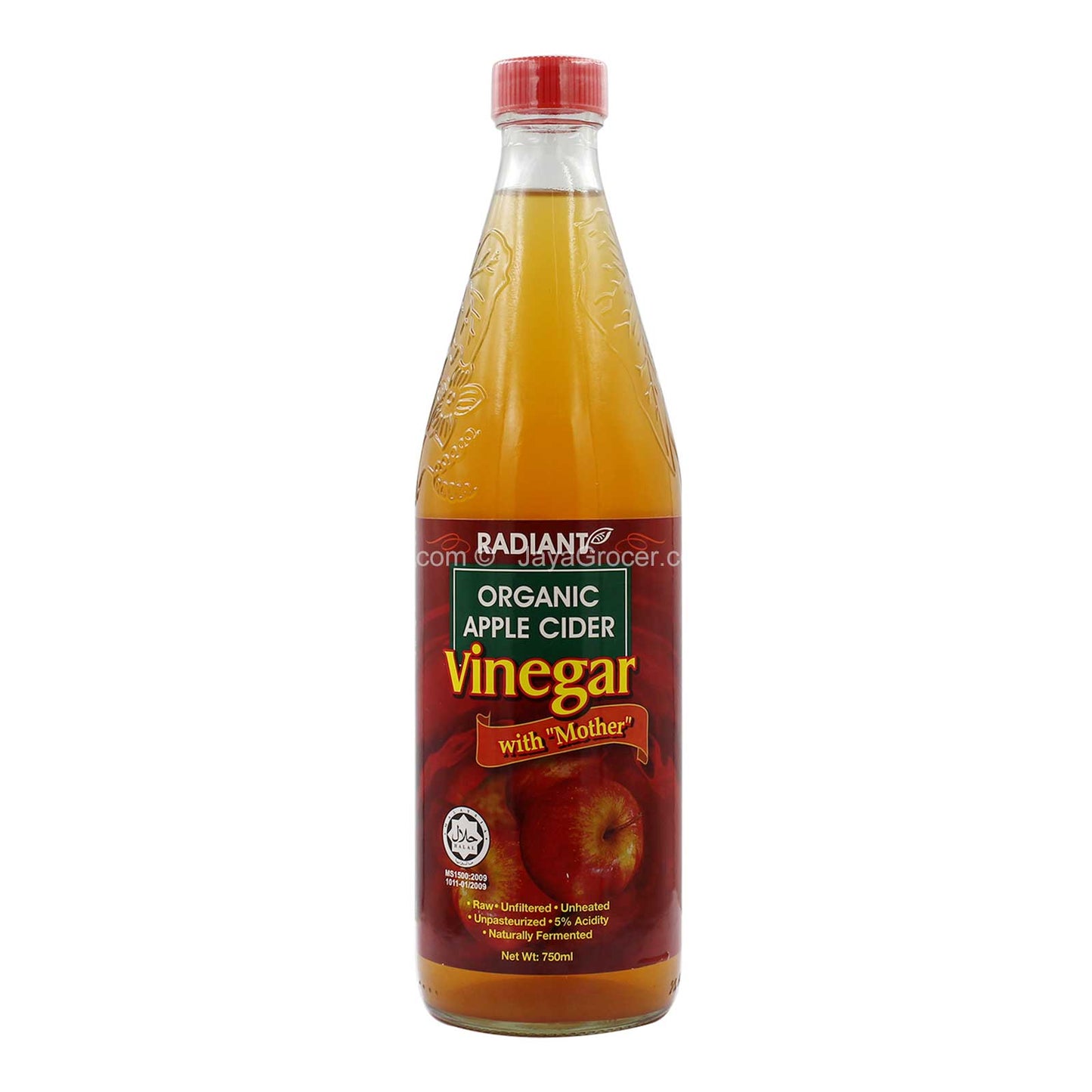 Radiant Organic Apple Cider Vinegar 750ml