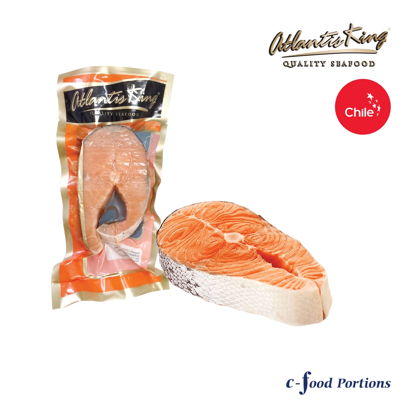 Atlantis Frozen Salmon Block 200g
