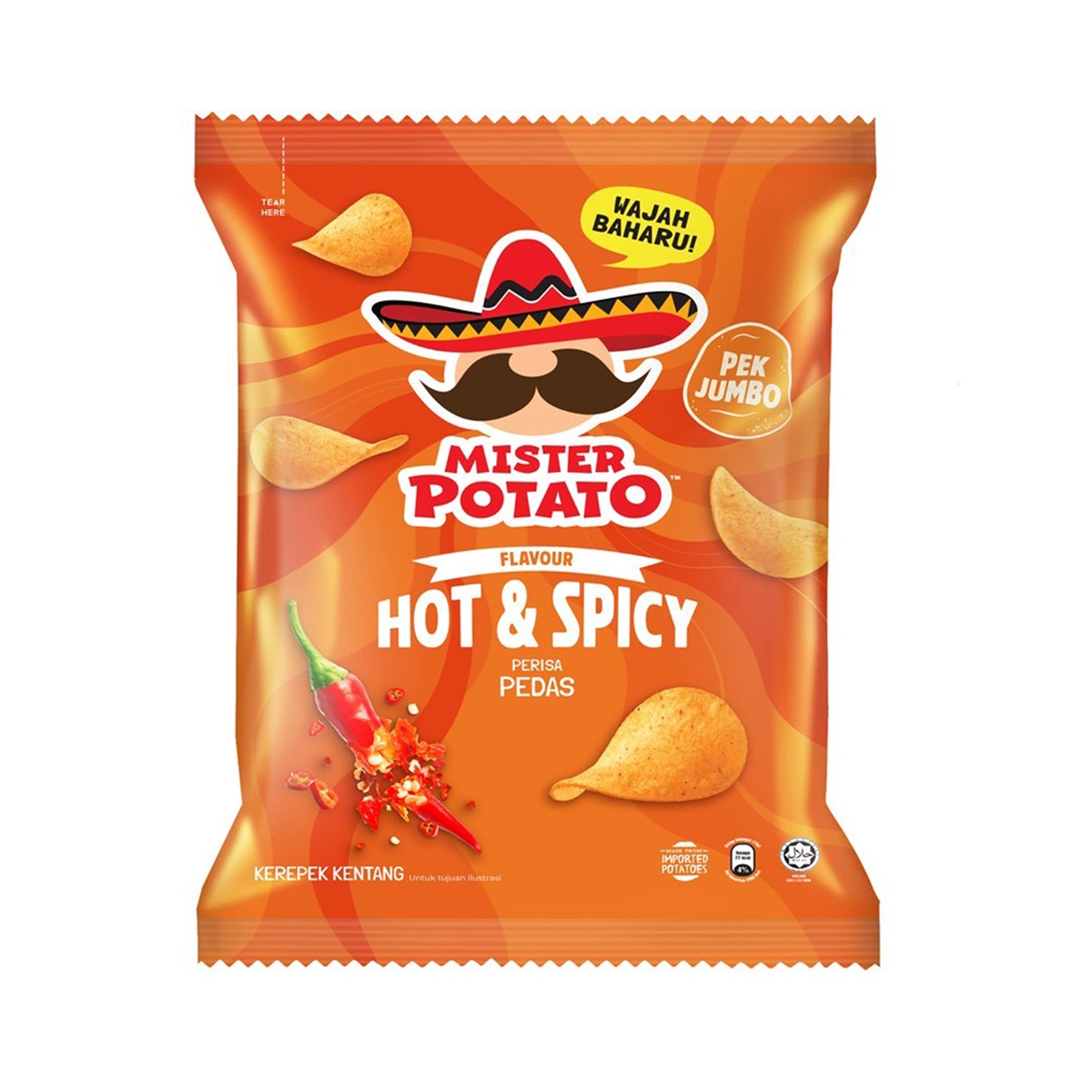 Mr Potato Hot and Spicy Potato Chips 140g