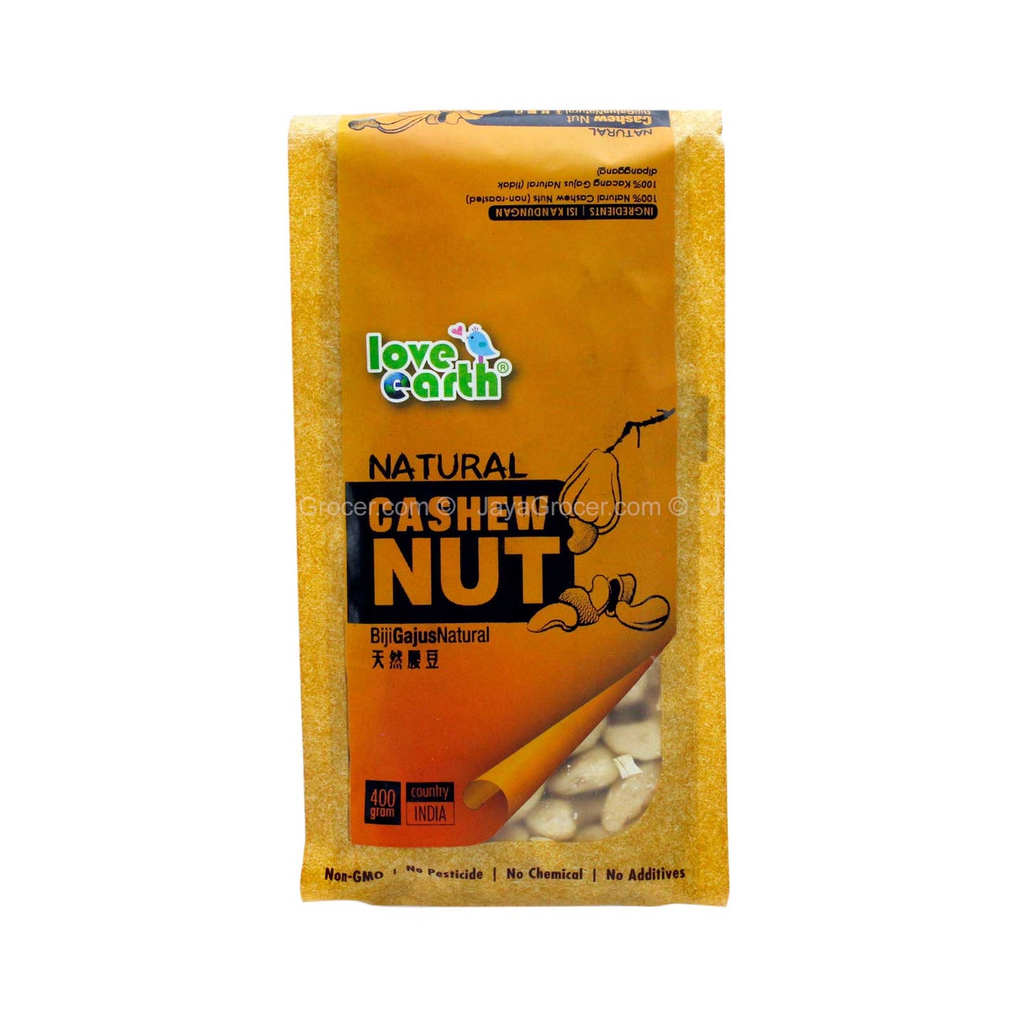 Love Earth Natural Cashew Nut 400g