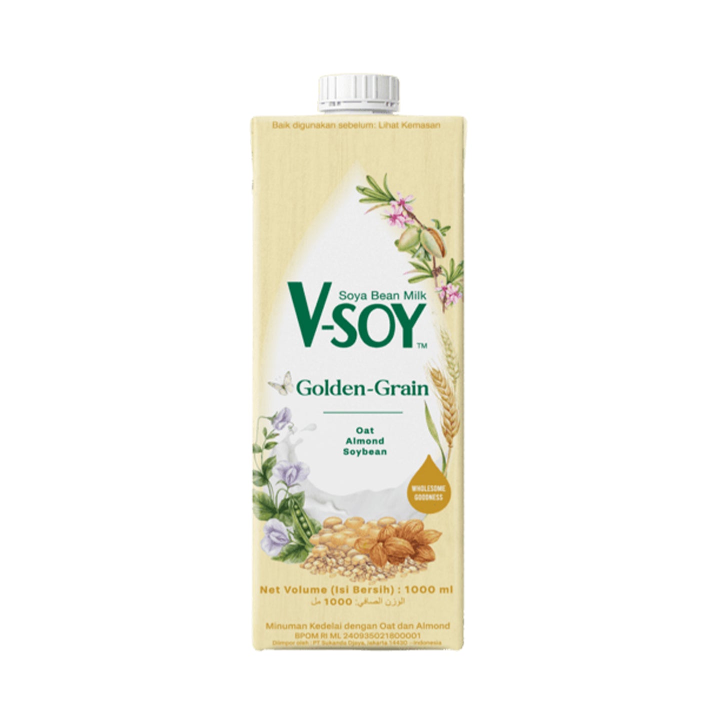 V-Soy Golden Grain Soybean Milk 1L