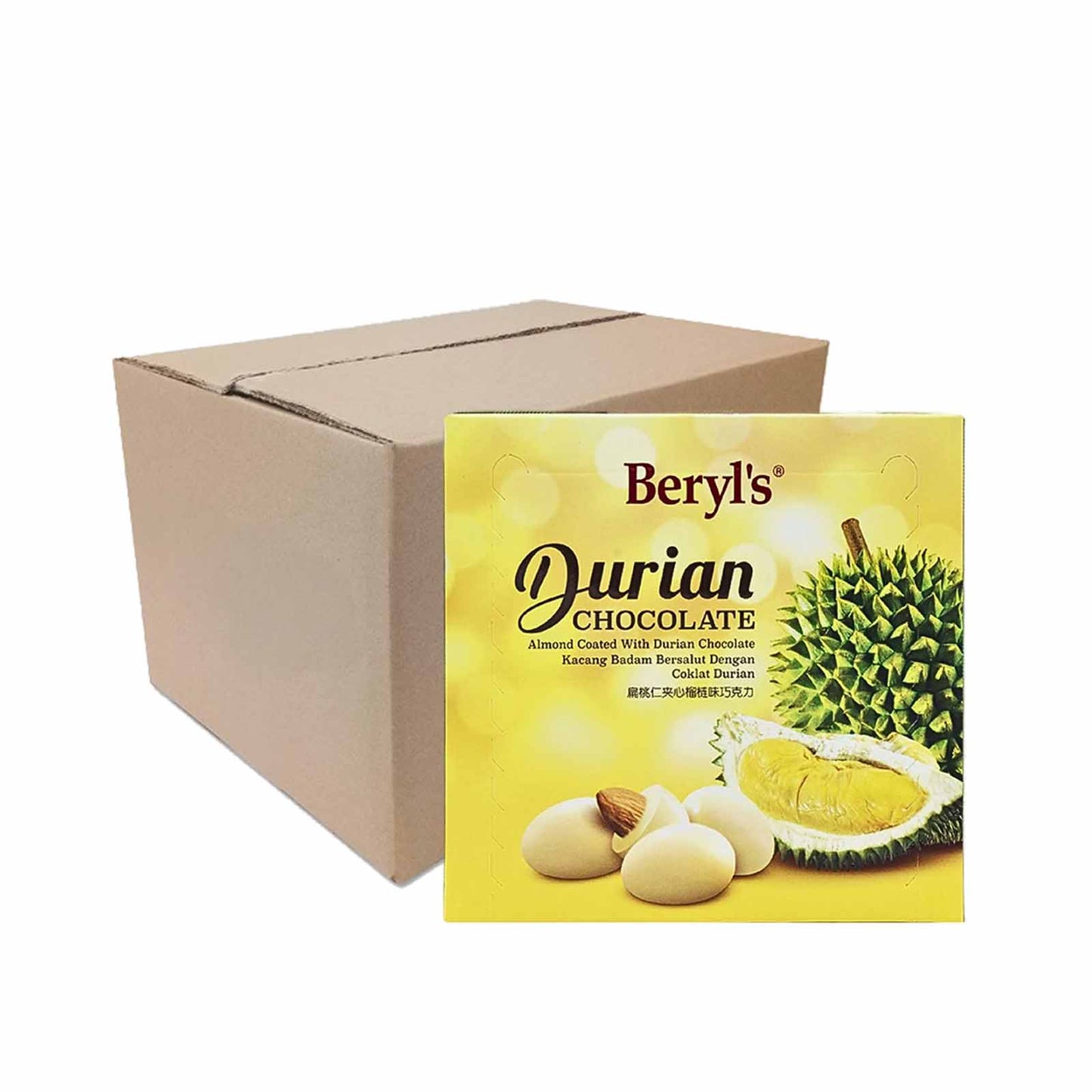 Beryl's Almond Coated with Durian White Chocolate 80g