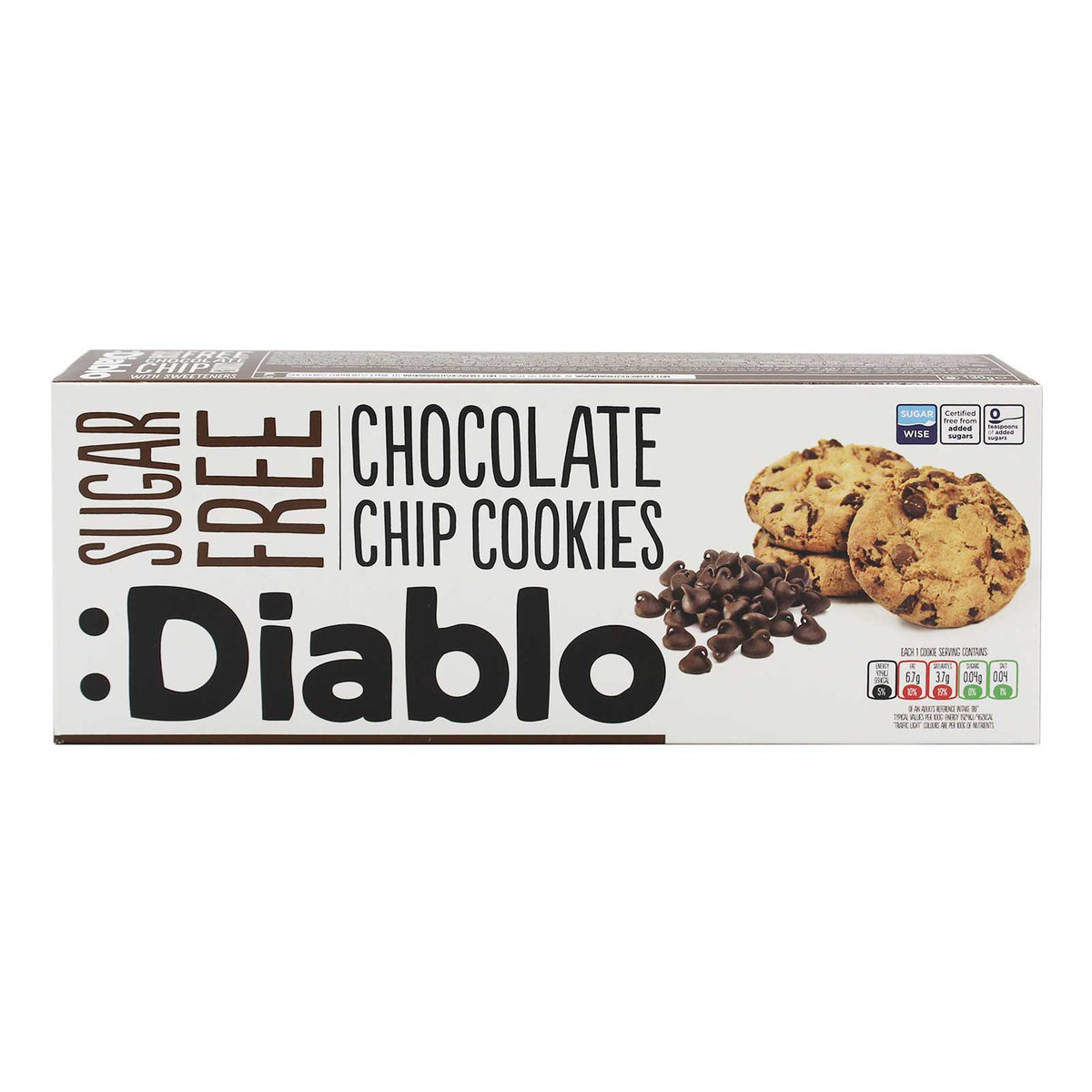 Diablo Chocolate Chip Cookies 130g