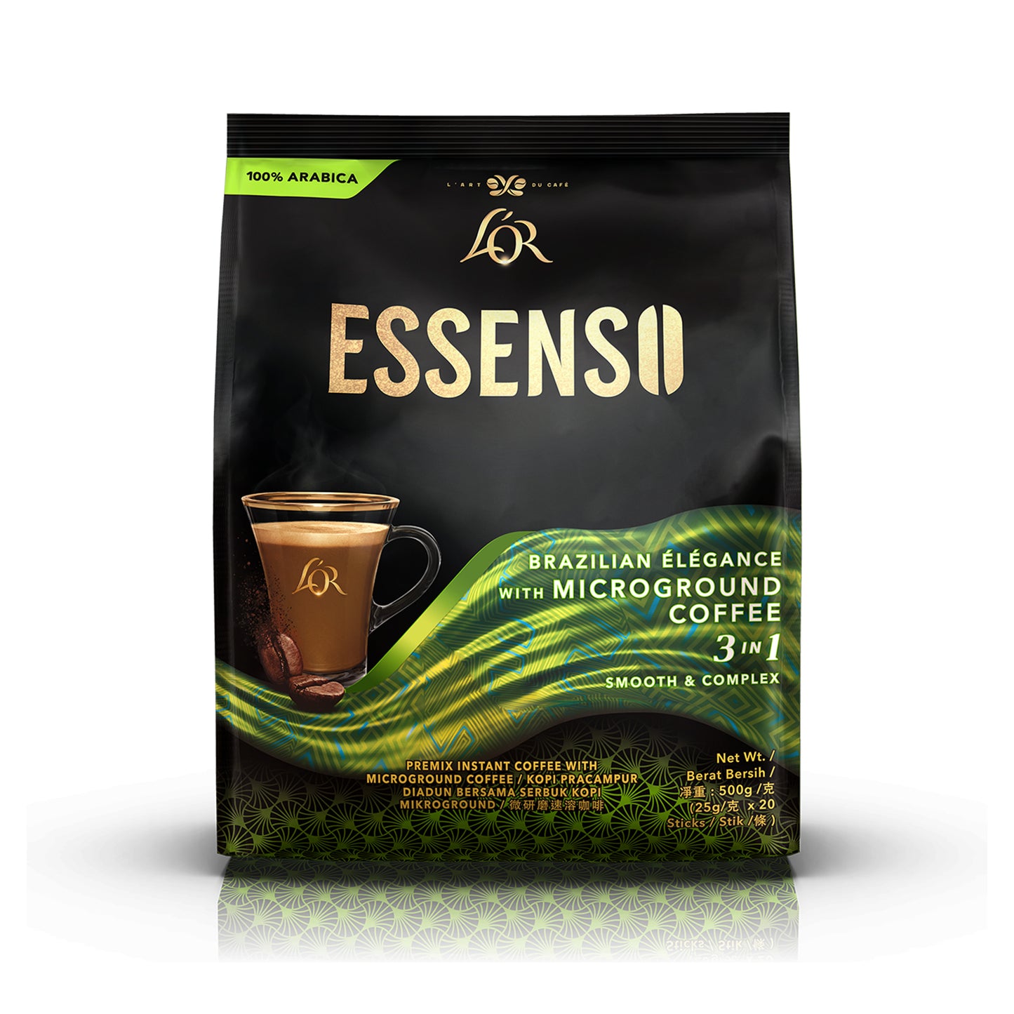 Lor Essenso Microground 3 in 1 Brazilian Elegance Coffee 16g x 20