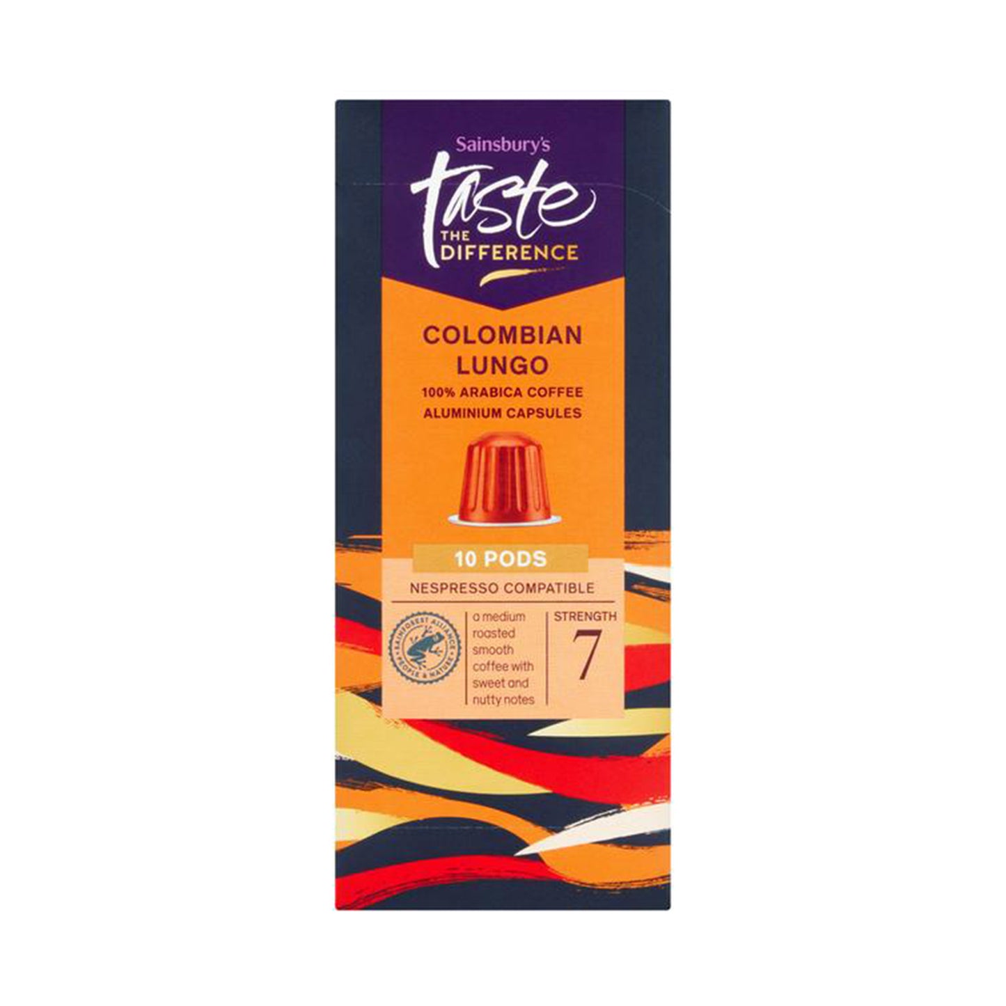 Sainsbury's Colombian Lungo Coffee Pods 52g x 10