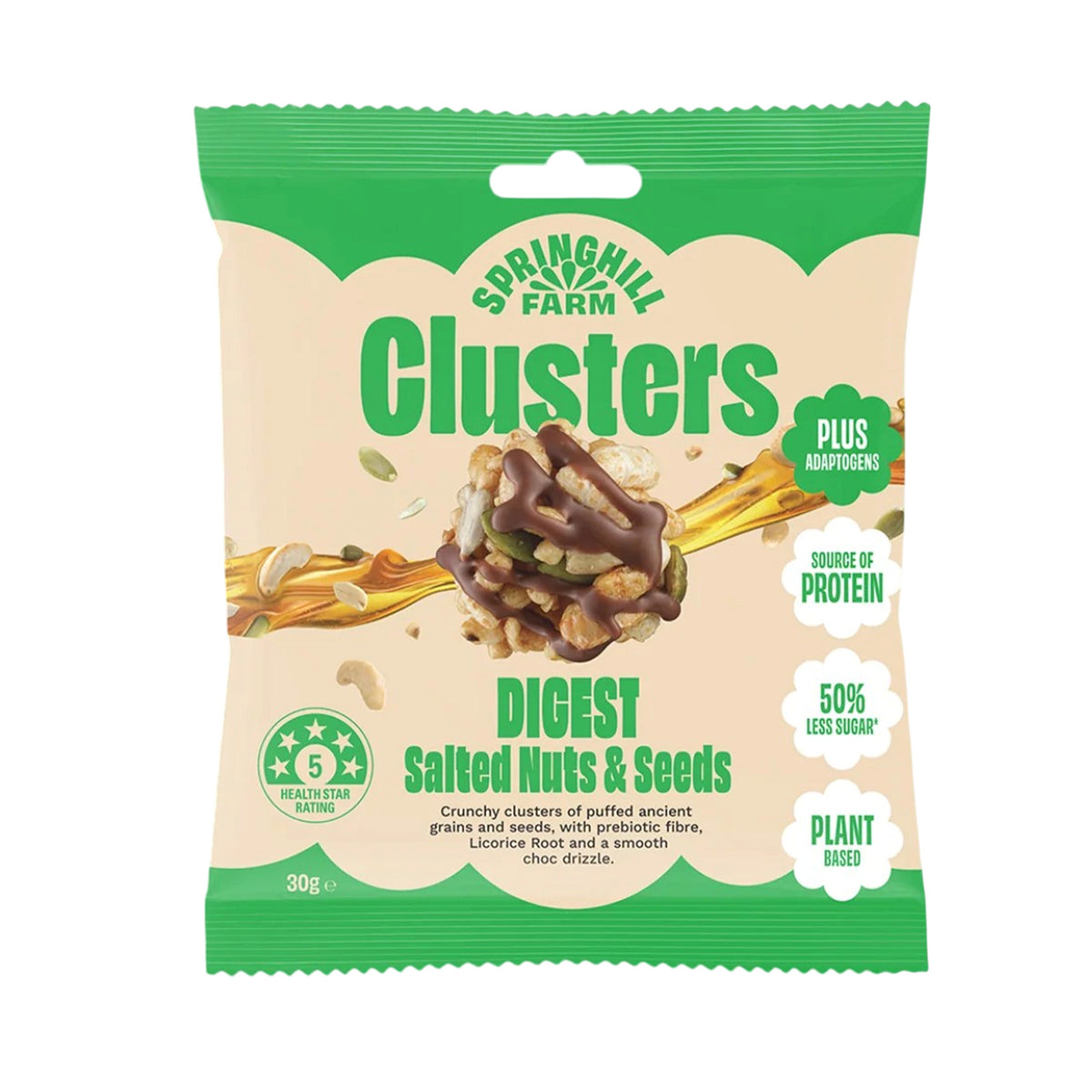 Springhill Farm Digest Salted Nut & Seed Cluster 30g