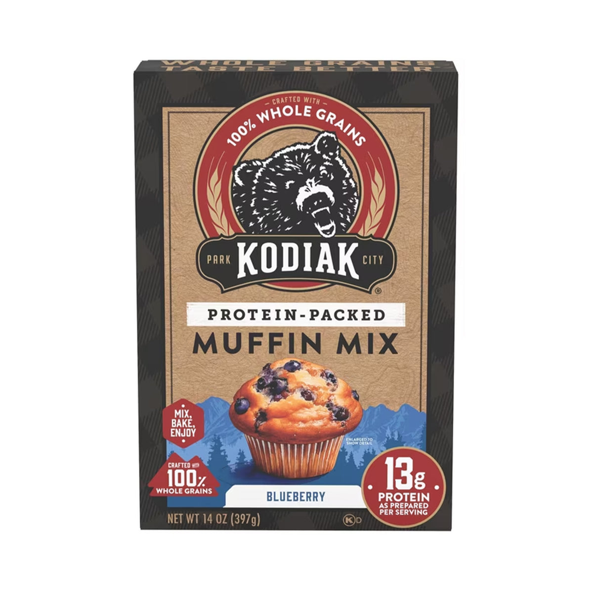 Kodiak Blueberry Muffin Mix 397g