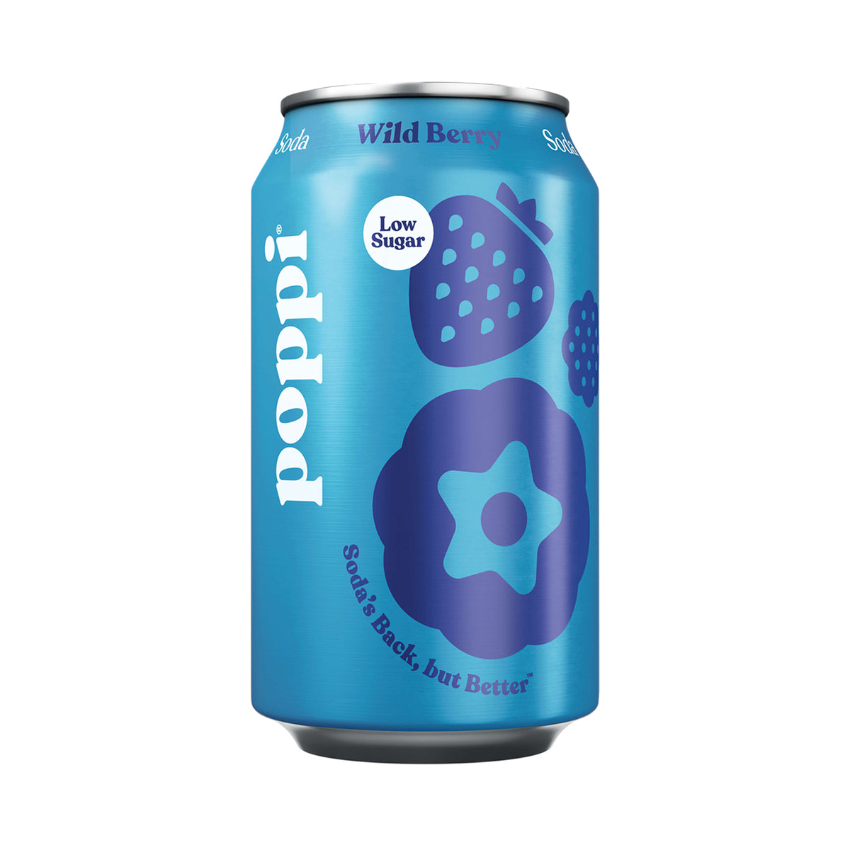 Poppi Wild Berry Prebiotic Soda 355ml