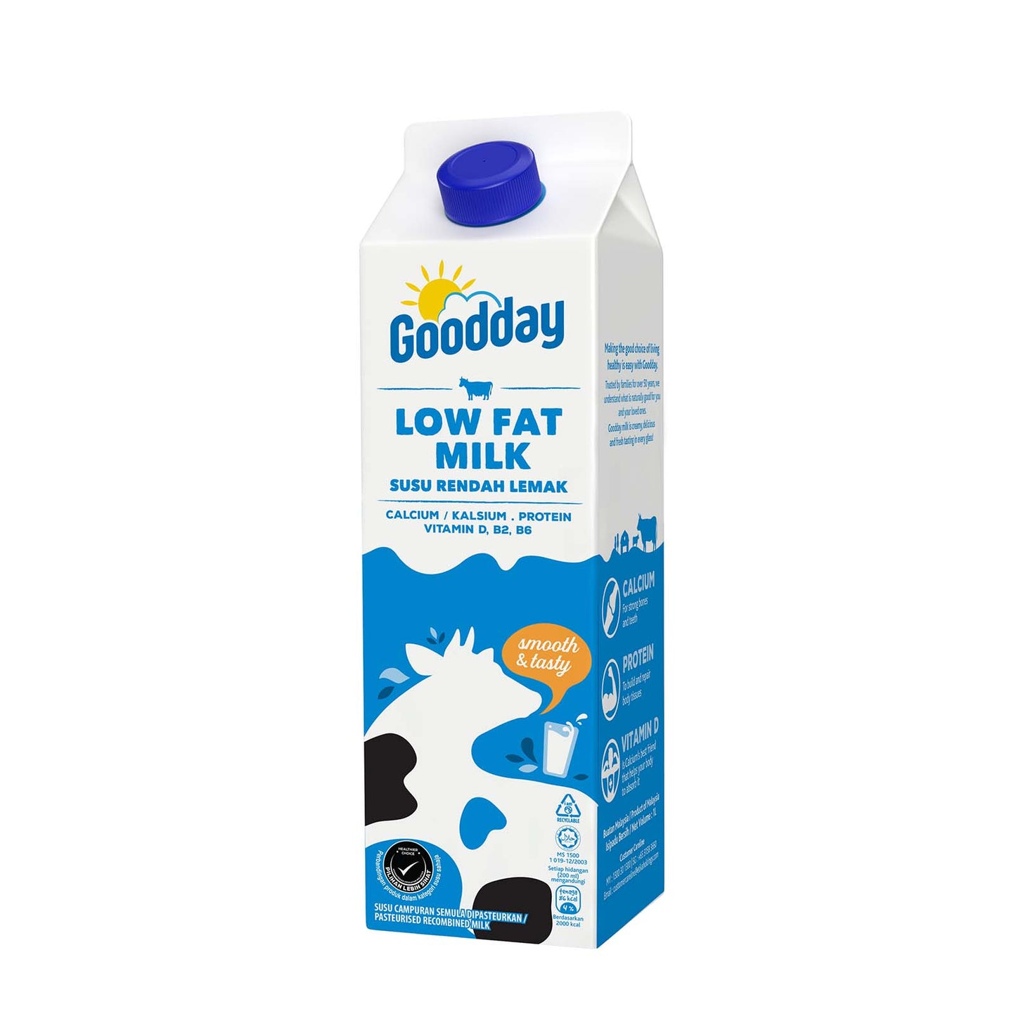 GOODDAY LOW FAT MILK 1LIT *1
