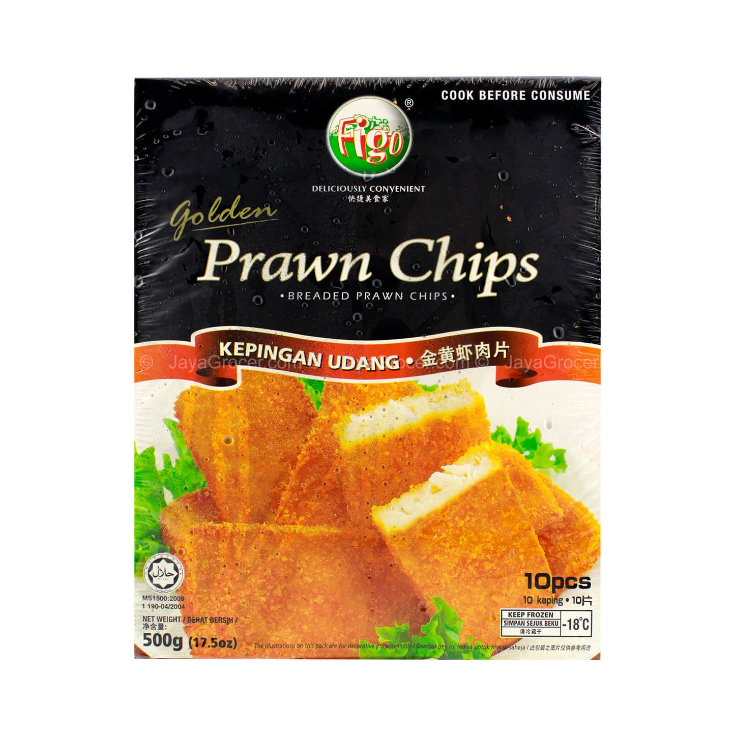 FIGO GOLDEN PRAWN CHIPS 500G *1