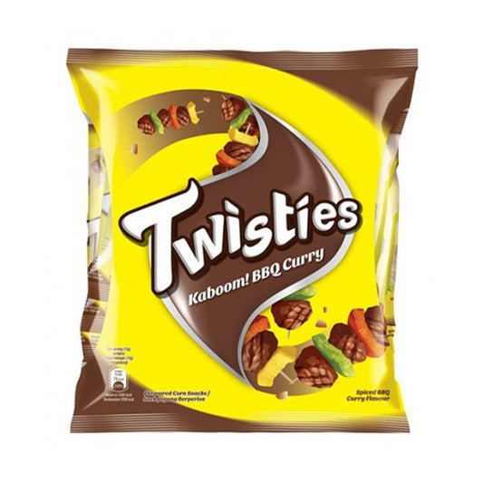 Twisties Kaboom! BBQ Curry Corn Snacks 13g x 8