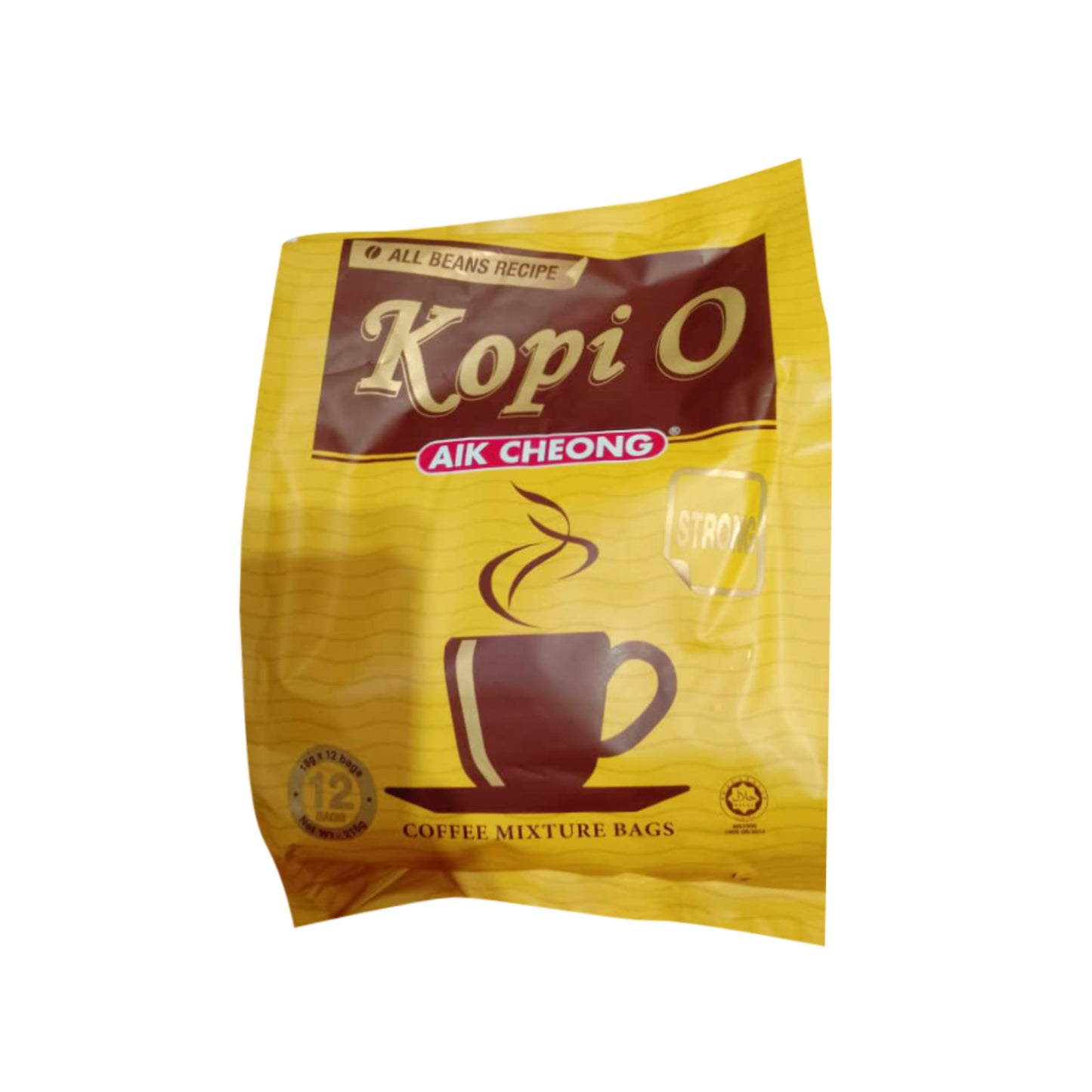 AIK CHEONG COFFEE BAG (YELLOW) 216G *1