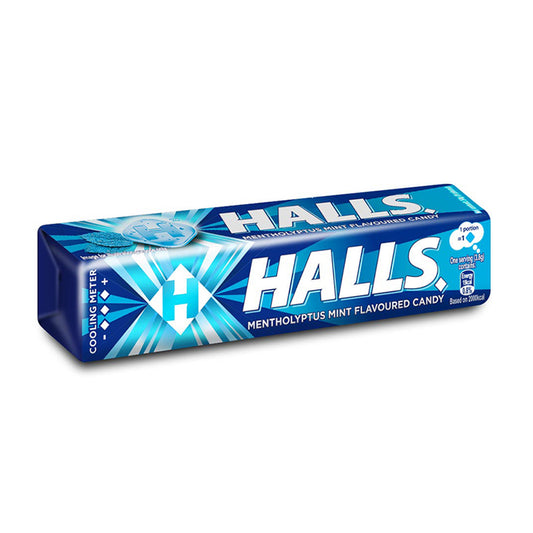 Halls Mentholyptus Mint Flavoured Candy 34g