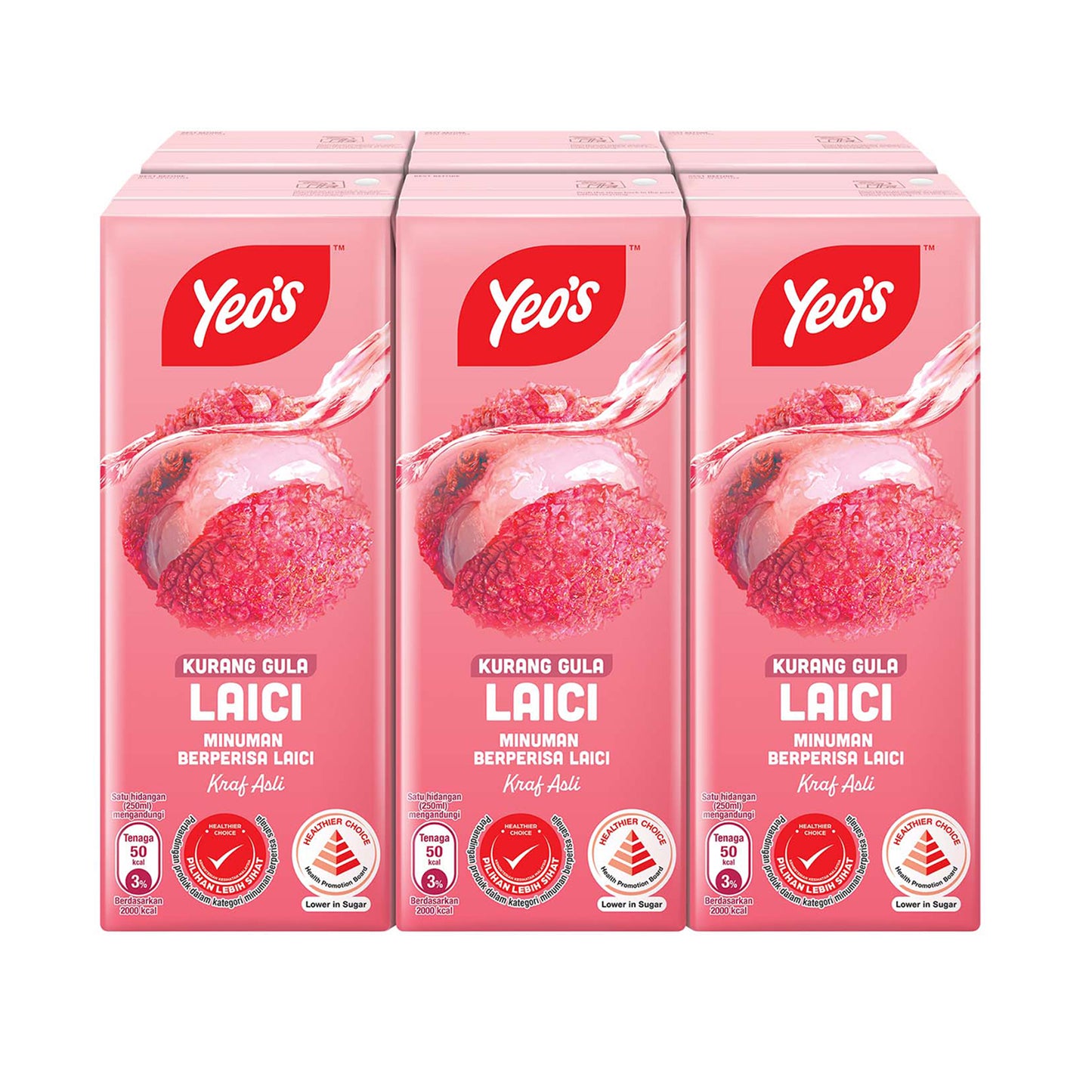 Yeos Lychee 250ml x 6
