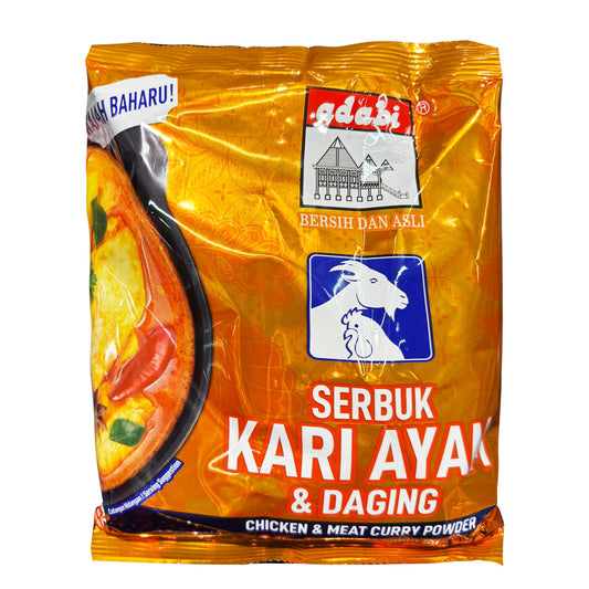 Adabi Serbuk Kari Ayam dan Daging (Chicken and Meat Curry  Powder) 250g