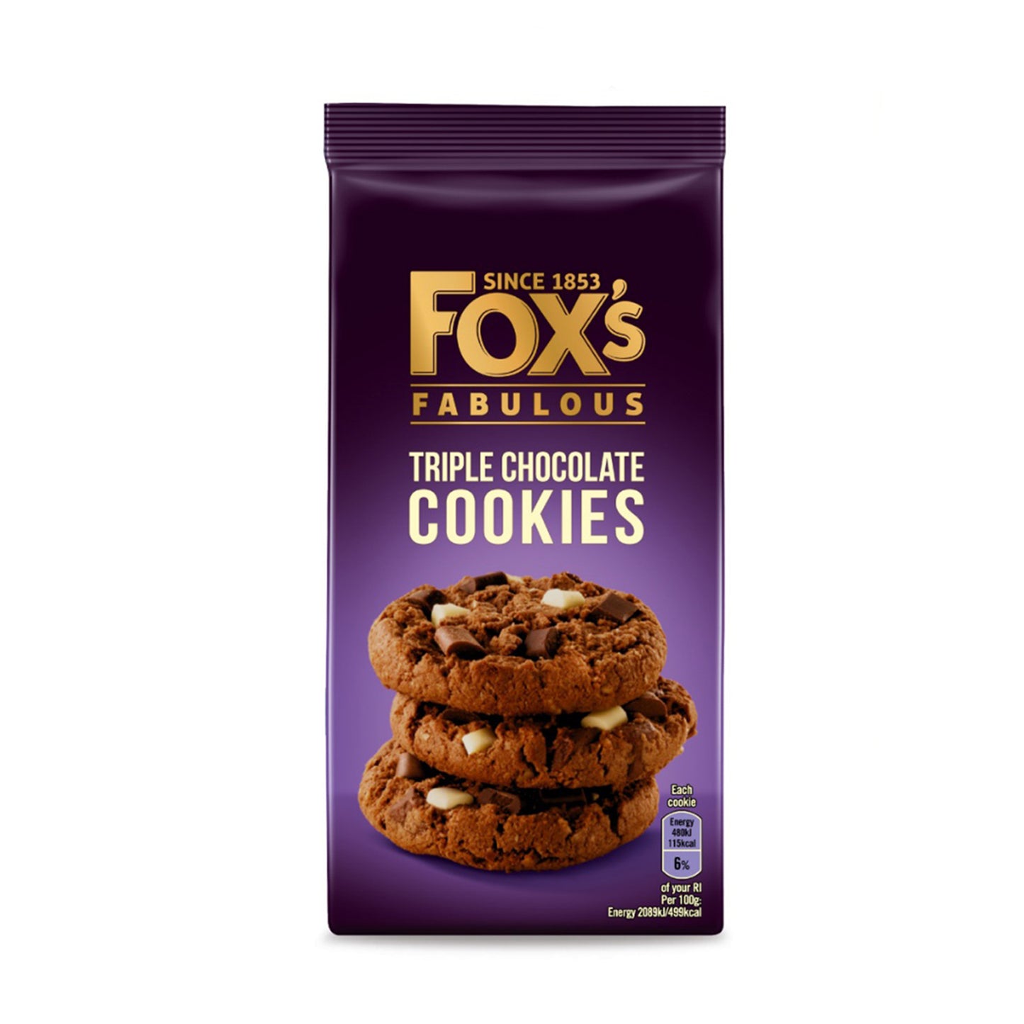 Fox's Triple Chocolate Cookies 180g