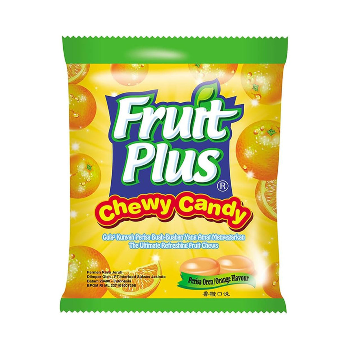 Fruit Plus Orange Candy 150g
