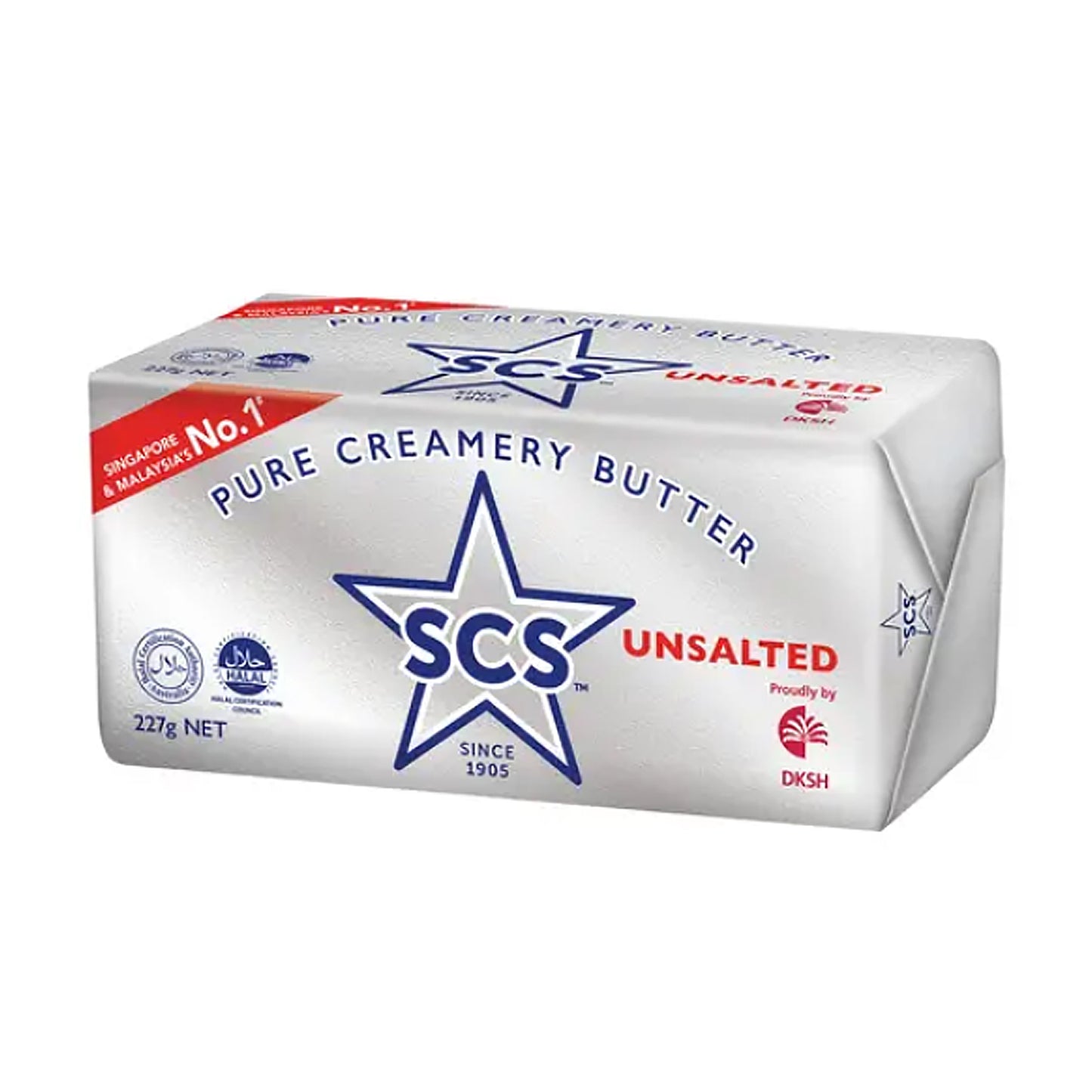 SCS UNSALTED BUTTER 227G *1