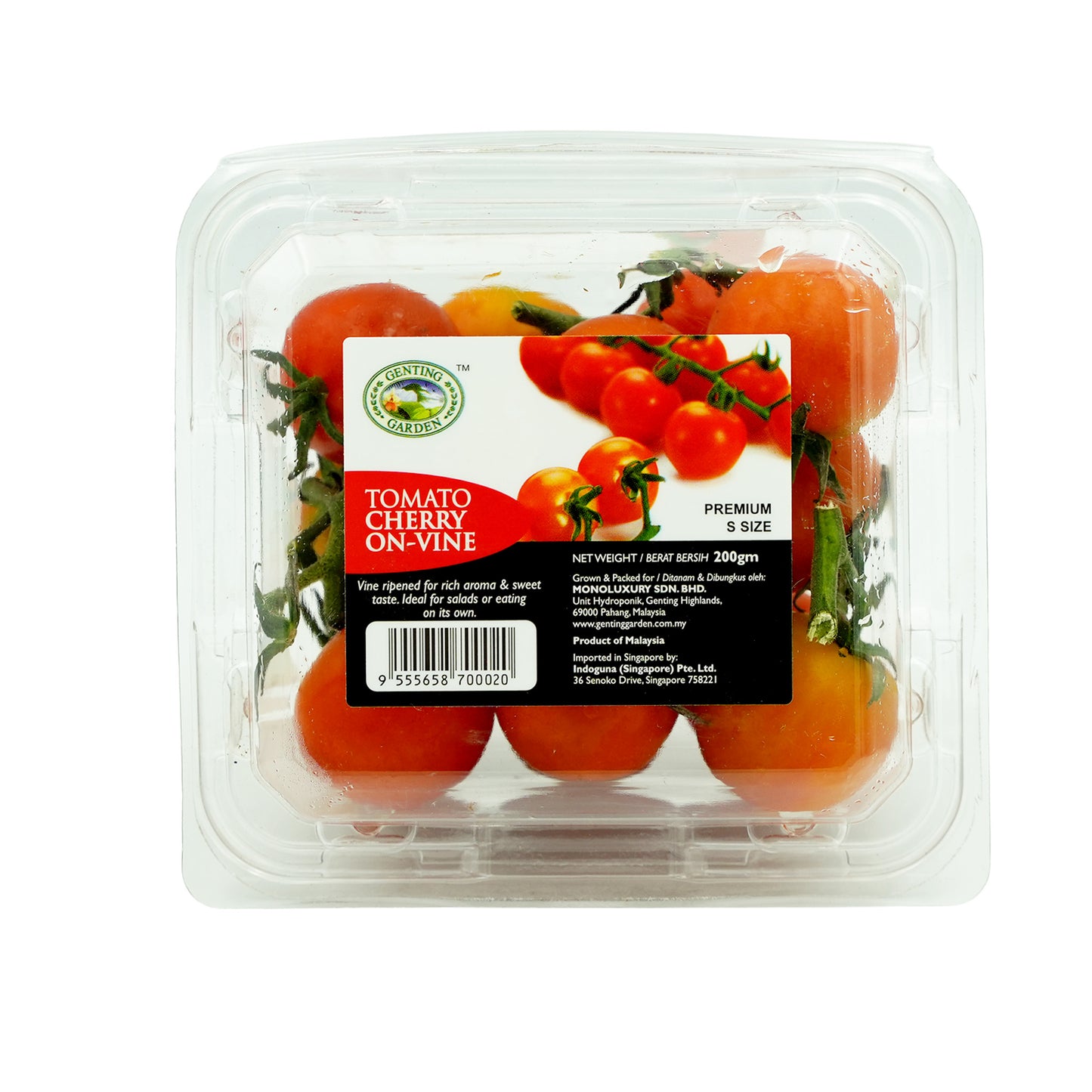 Genting Garden On Vine Cherry Tomato (Malaysia) 200g