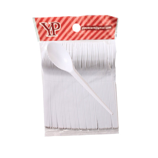 YP 7 Inch Disposable Spoon (White) 30pcs/pack