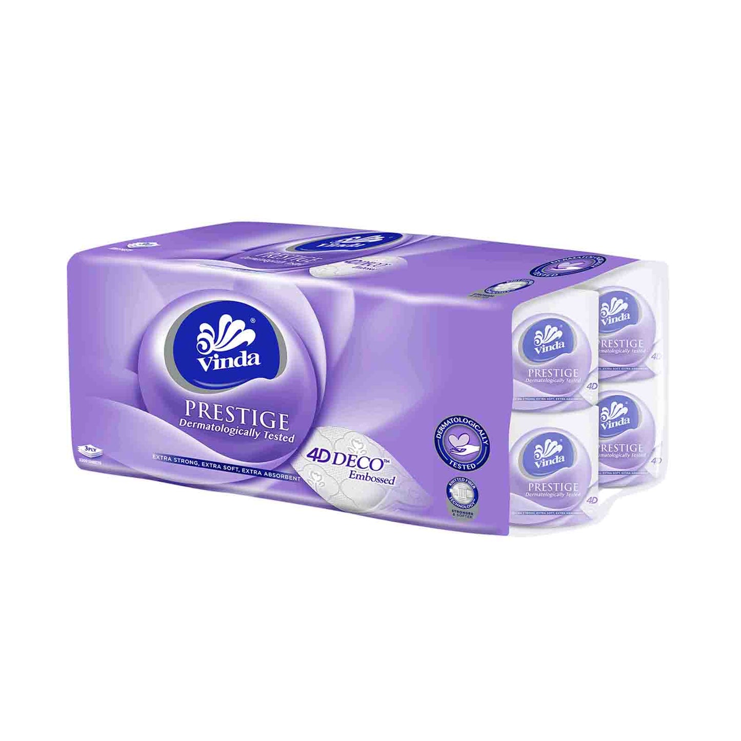 Vinda Deluxe Prestige Toilet Rolls-3ply 200pcs x 16