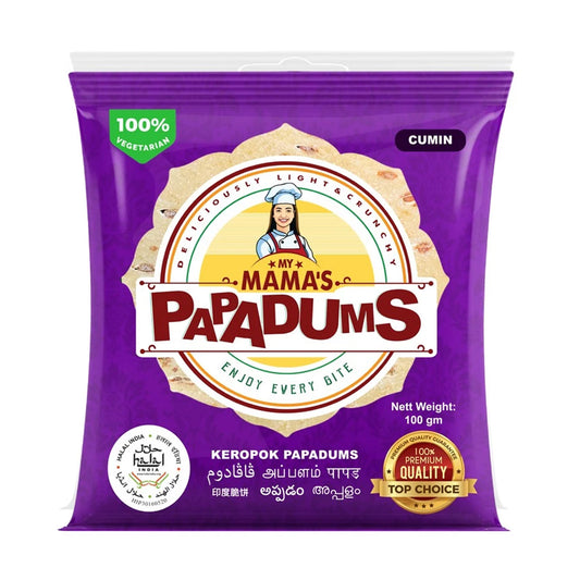 Mamas Cumin Seed Papadums 100g
