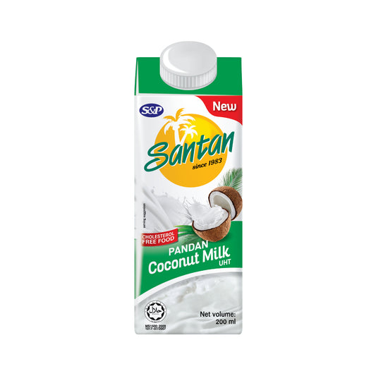S&P UHT Pandan Coconut Milk 200ml