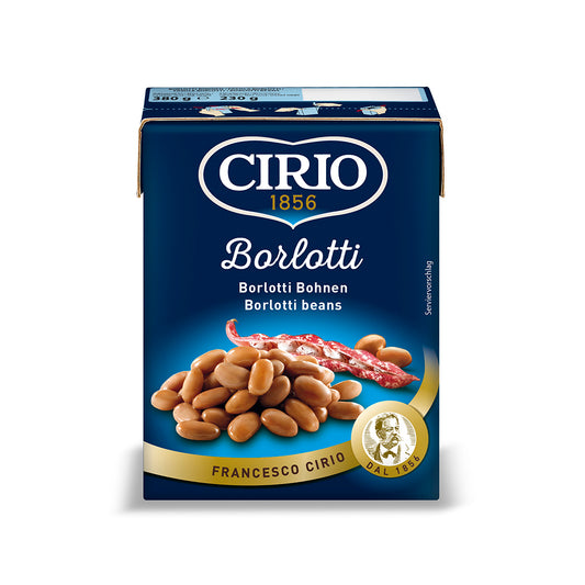Cirio Borlotti Beans Tetra Pack 380g