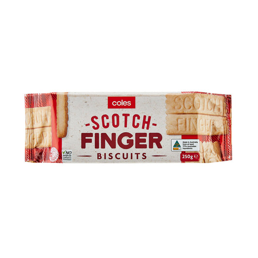 Coles Biscuits Scotch Fingers 250g