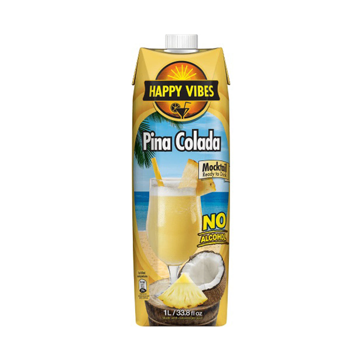 Happy Vibes Pina Colada Mocktail 1L
