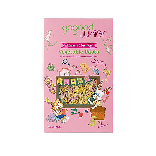 Yogood Junior Alphabets & Numbers Vegetable Pasta 300g