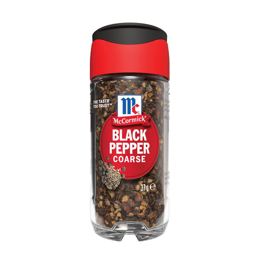 MCCORMICK BLACK PEPPER COARSE 37G