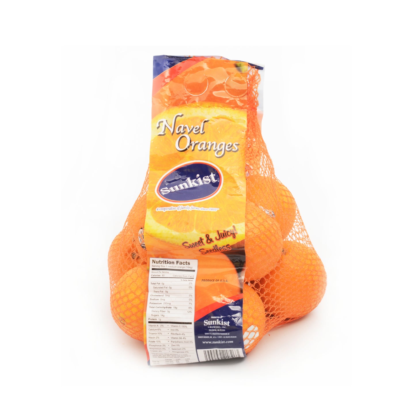 Orange Sunkist Navel United Stated of America 6pcs/pack C10