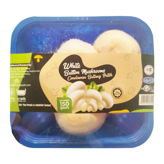 Frais Funghi Mushroom White  Button (Malaysia) 150g