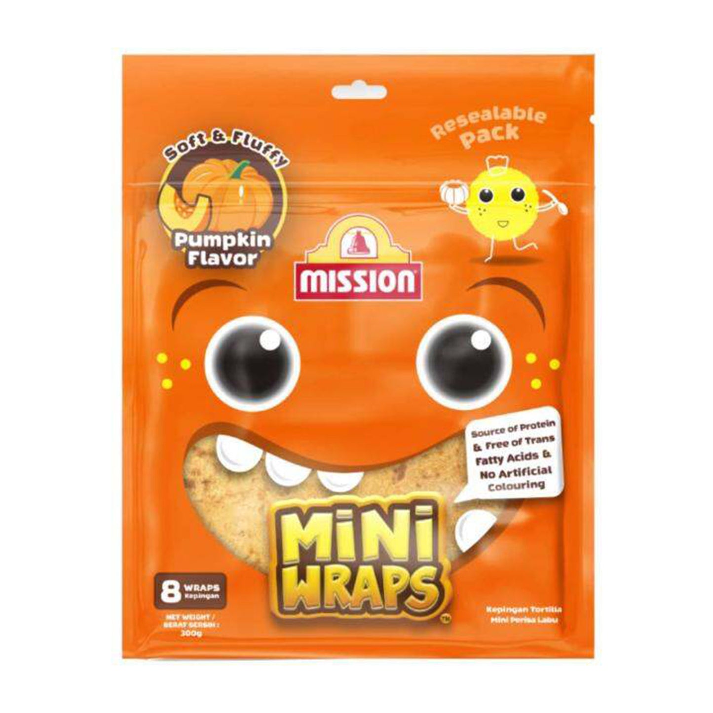 Mission Pumpkin Mini Wraps 8pcs/pack 300g