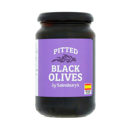 Sainsbury's Pitted Black Olives 340g