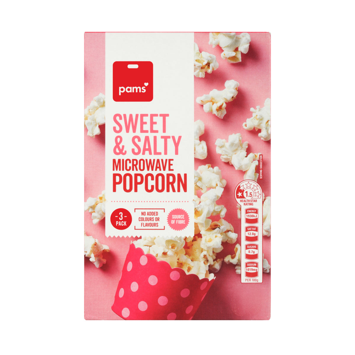 Pams Sweet and Salty Popcorn 85g