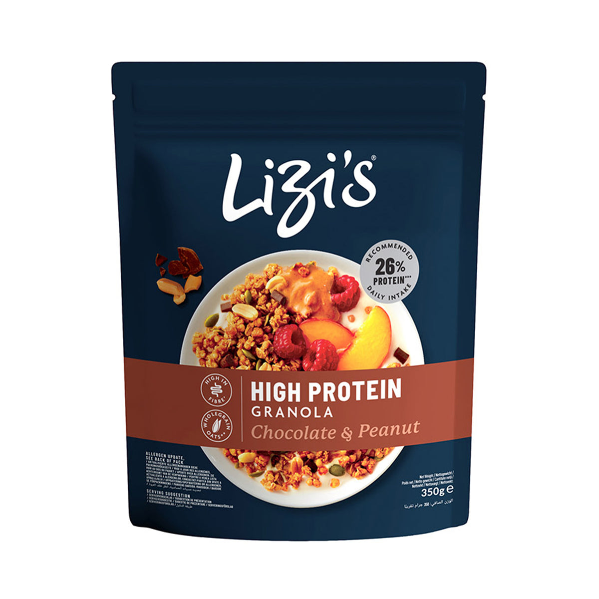Lizis H.Protein Chocolare & Peanut Granola 350g