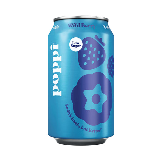 Poppi Wild Berry Prebiotic Soda 355ml